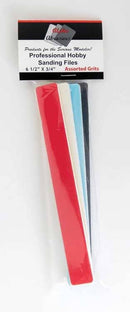 Profile Accessories Inc. 317 Professional Hobby Sanding Files, 6-1/2" x 3/4" (4-Pack)