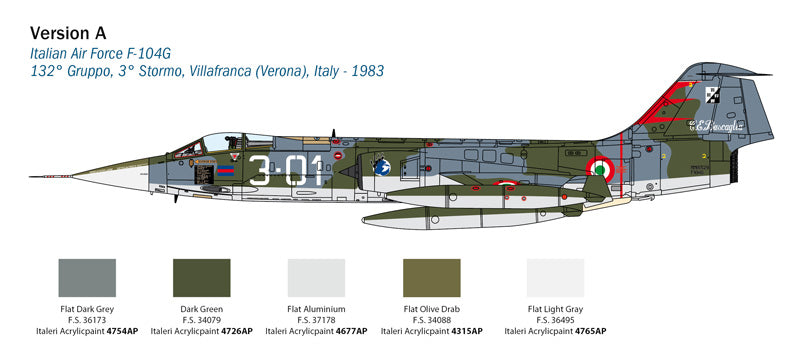 Italeri 2514 - SCALE 1 : 32 F-104 STARFIGHTER G/S - Upgraded Edition RF version