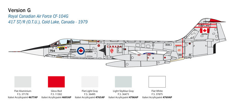 Italeri 2514 - SCALE 1 : 32 F-104 STARFIGHTER G/S - Upgraded Edition RF version