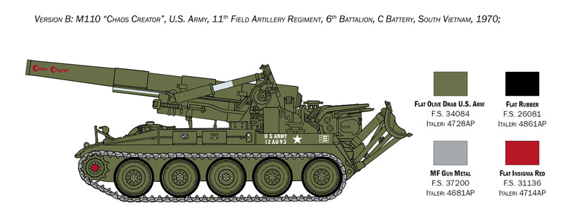 Italeri 6574 - SCALE 1 : 35 M110