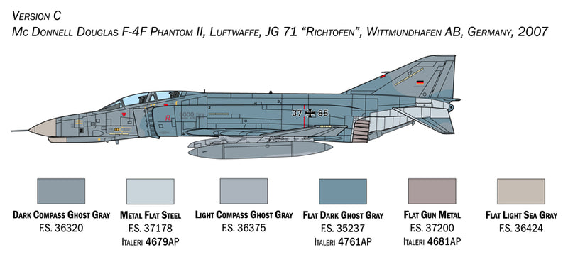 Italeri 1448 - SCALE 1 : 72 F-4E/F Phantom II