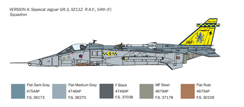 Italeri 1459 - SCALE 1 : 72 Jaguar GR.1/GR.3 RAF