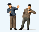 Preiser G1 63102 Railroad Engineer & Fireman in Cab Set