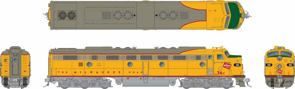 PREORDER Rapido HO 28320 EMD E9A DC MILW 38A
