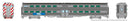 PREORDER Rapido HO 145023 Gallery Car Metra Set