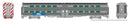 PREORDER Rapido HO 145028 Gallery Car Metra Set