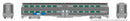 PREORDER Rapido HO 145029 Gallery Car Metra 7300