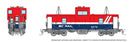 PREORDER Rapido N 510055 Angus Shops Wide Vision Caboose with Lights, BC Rail
