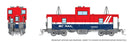 PREORDER Rapido N 510056 Angus Shops Wide Vision Caboose with Lights, BC Rail