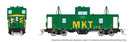 PREORDER Rapido N 510075 Angus Shops Wide Vision Caboose with Lights, Missouri-Kansas-Texas