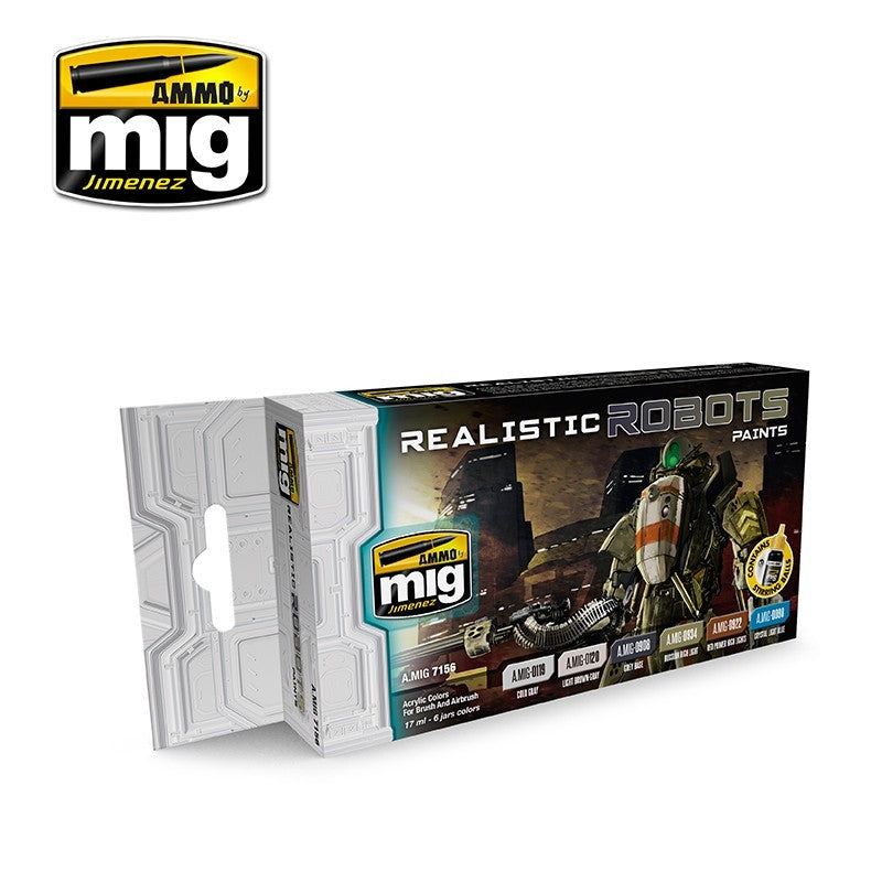 Ammo Mig 7156 REALISTIC ROBOT PAINT SET