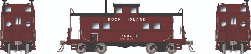 PREORDER Rapido HO 144113 Northeastern-Style Caboose with Porthole Windows, Rock Island