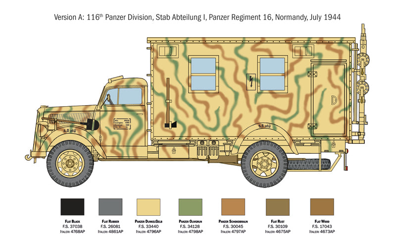 Italeri 6575 - SCALE 1 : 35 OPEL BLITZ RADIO TRUCK