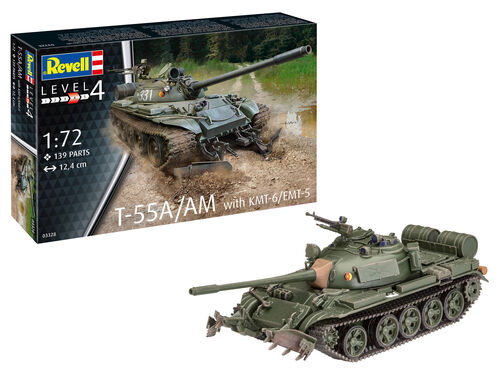 Revell Germany 3328 T-55A/AM with KMT-6/EMT-5 1:72