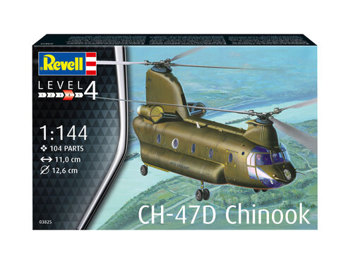 Revell Germany 3825 CH-47D Chinook Helicopter 1:144