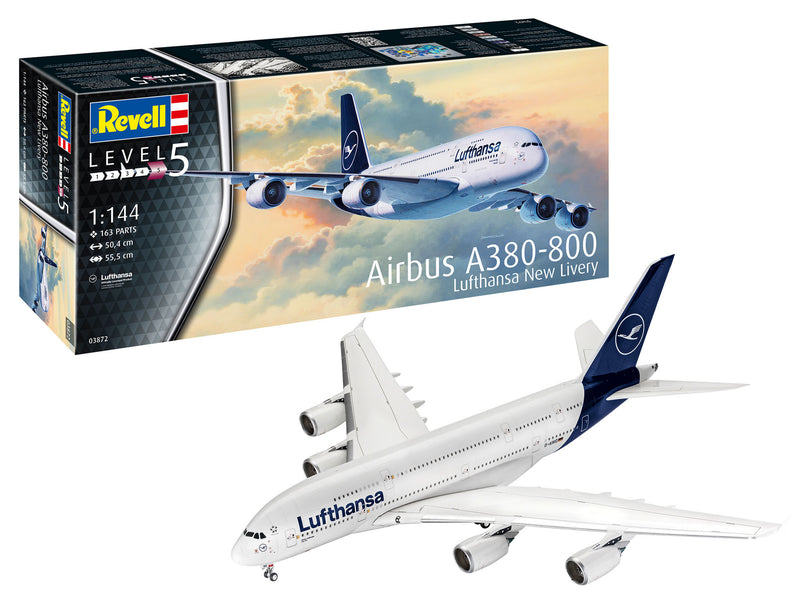 Revell Germany 3872 Airbus A380-800 Lufthansa Livery 1:144