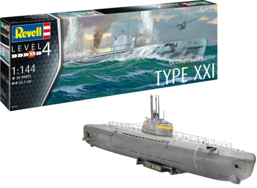 Revell Germany 5177 German Submarine Type XXI 1:144