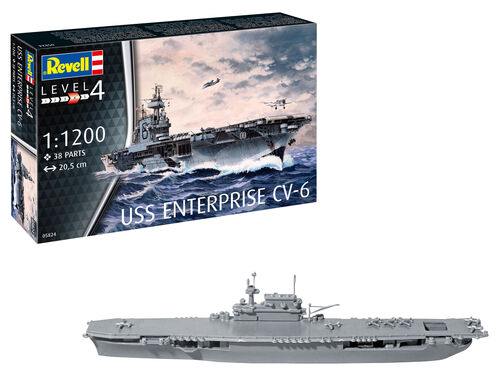 Revell Germany 5824 USS Enterprise CV-6 1:1200