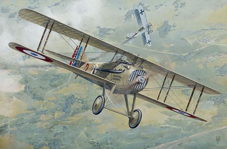 Roden 634 Spad XIIIc1 Early WWI French Biplane 1:32