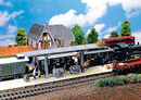 Faller HO 120192 Roofed Platform with Accessories, 17-3/4 x 1-7/8" 45 x 4.8cm