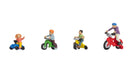 Noch HO 15908 Children on Bicycles (4-Pack)