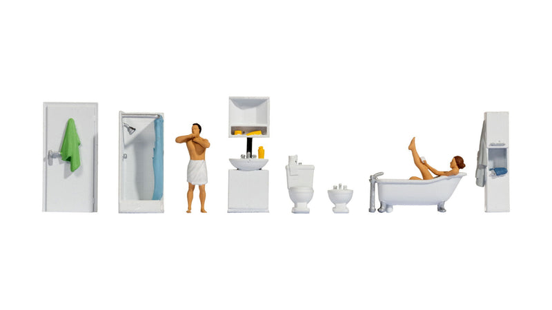 PREORDER Noch HO 16289 Bathroom Themed Figures Set