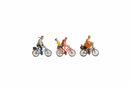 Noch HO 15898 Cyclists, 4 People & 3 Bicycles