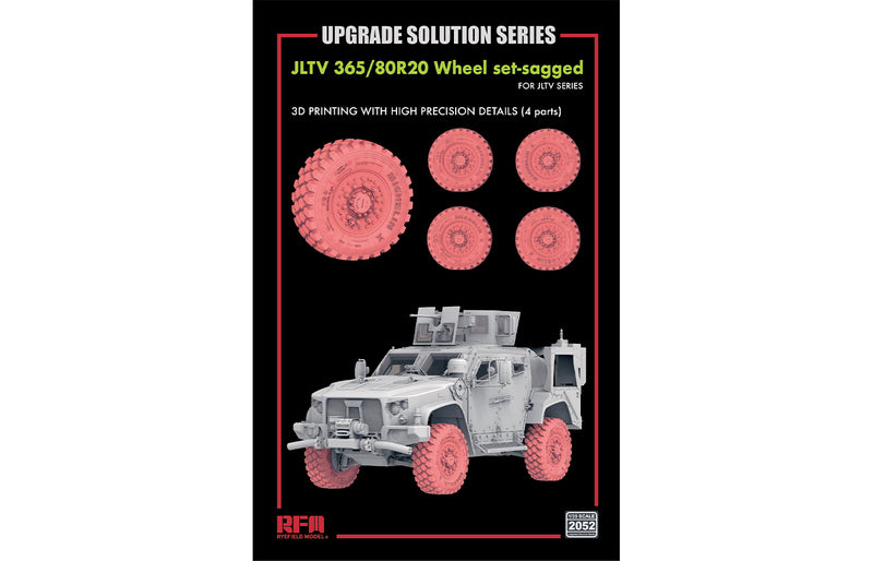 Ryefield Model 2052 Sagged Wheel Set for JLTV 1:35