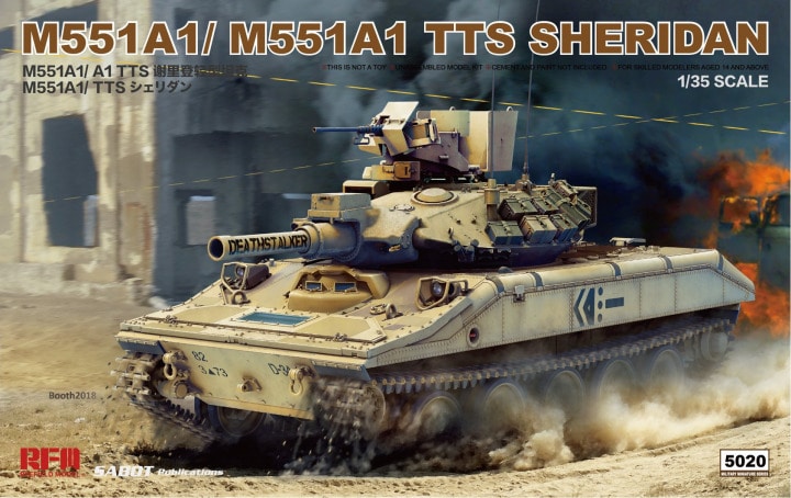 Rye Field Model 5020 M551A1/A1TTS Sheridan 1:35