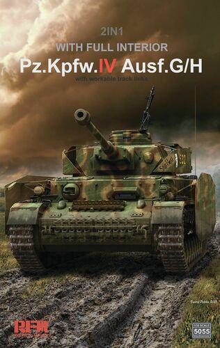 Rye Field Model 5055 Pz.Kpfw.IV Ausf.G/H Full Interior 1:35