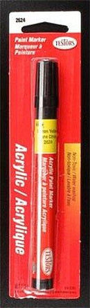 Testors 2624C Acrylic Paint Marker Lemon Yellow, 1/3oz
