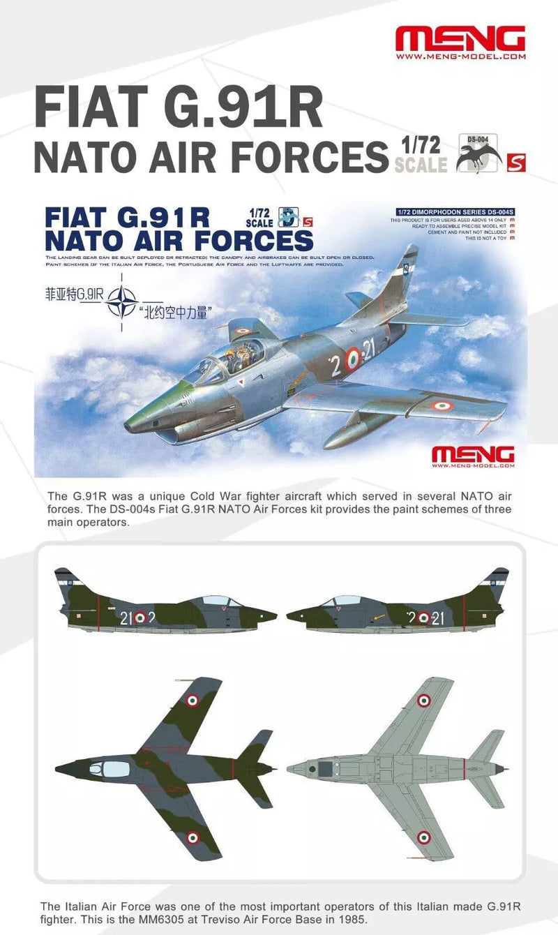 Meng-Model DS-004S Fiat G.91R NATO Air Forces 1:72