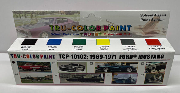 Tru-Color Paint 10102 1969-1971 Ford Mustang Paint Set (6-Pack of 1oz Bottles)