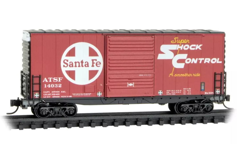 Micro-Trains 101 00 051 40' Hy-Cube Box Car, Single Door, Atchison Topeka & Santa Fe