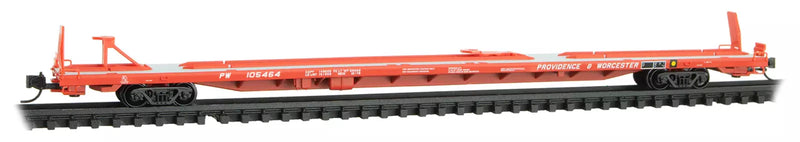 Micro-Trains 071 00 591 89' Flat Car w/ Flat Deck, Providence & Worcester