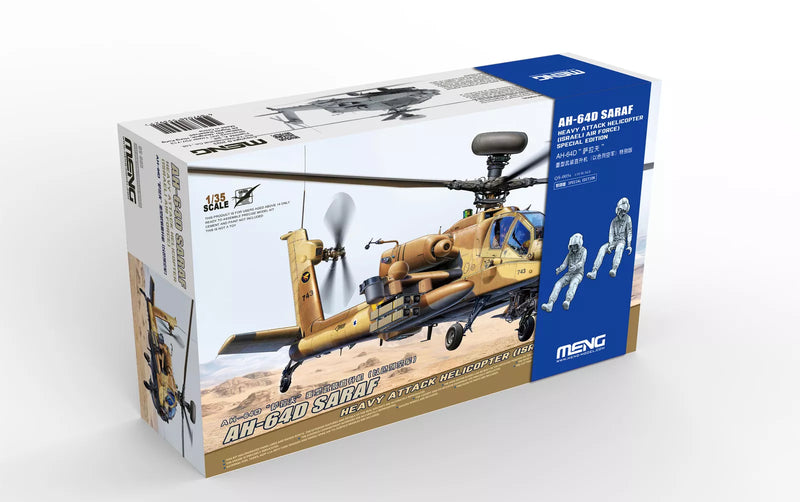 Meng-Model QS-005 1:35 Meng AH-64D Saraf (Apache) IAF Heavy Attack Helicopter