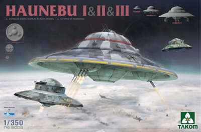 Takom Models - 6008 - 1:350 - HAUNEBU I & II & III (3 kits in 1)