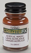 Rust-oleum 79406 Testors Acrylic Wash, Mahogny (1oz)
