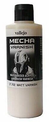 Vallejo Acrylic Paints 27702 Polyurethane Varnish, Mecha Matt (200ml)