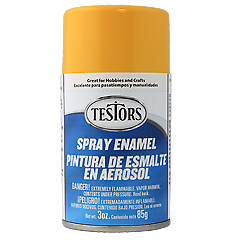 Rust-oleum 1214T Testors Enamel Spray, Yellow (3oz)