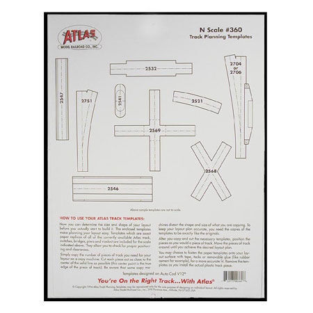 Atlas N 360 Track Planning Template