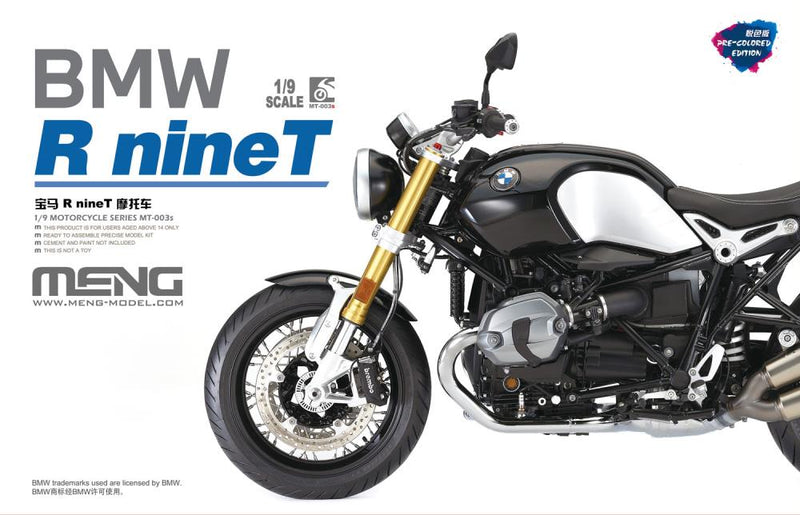 Meng-Model MT-003s BMW R nineT (PRE-COLORED EDITION) 1:9