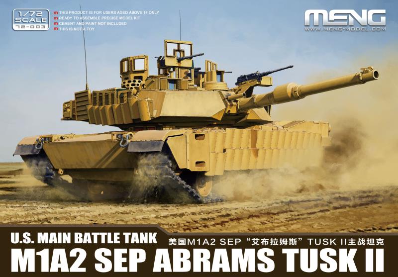 Meng-Model 72-003 U.S. Main Battle Tank M1A2 SEP ABRAMS TUSK II  1:72