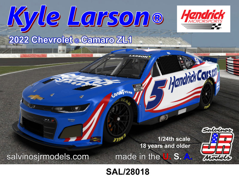 Salvinos JR Models 28018 22 Camaro Kyle Larson 1:24