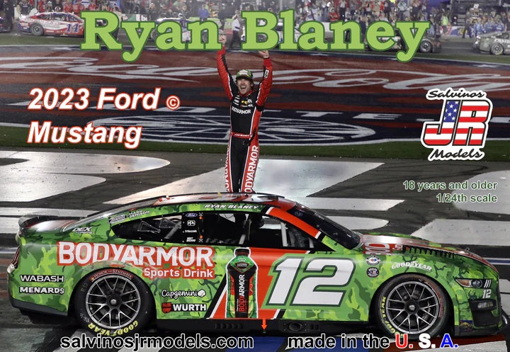 Salvinos JR Models 39176 23 Ryan Blaney Ford Mustang BodyArmor