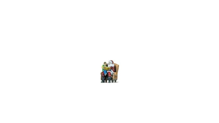 Noch HO 10702 Santa Claus and Boy on Lap, Color 3D Print