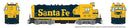 Rapido HO 70607 Atchison Topeka & Santa Fe CF7 with Square Cab Locomotive, Atchison Topeka & Santa Fe