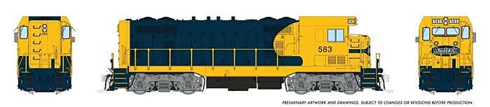 PREORDER Rapido HO 70621 Santa Fe CF7 with Square Cab Locomotive, Amtrak