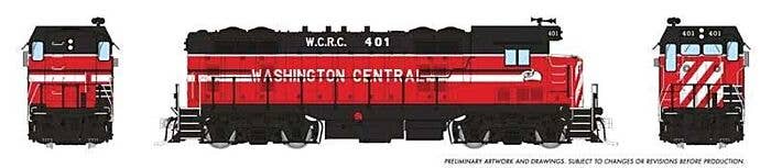 PREORDER Rapido HO 70631 Santa Fe CF7 with Square Cab Locomotive, Washington Central