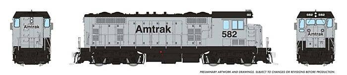 PREORDER Rapido HO 70122 Santa Fe CF7 with Square Cab Locomotive, Amtrak